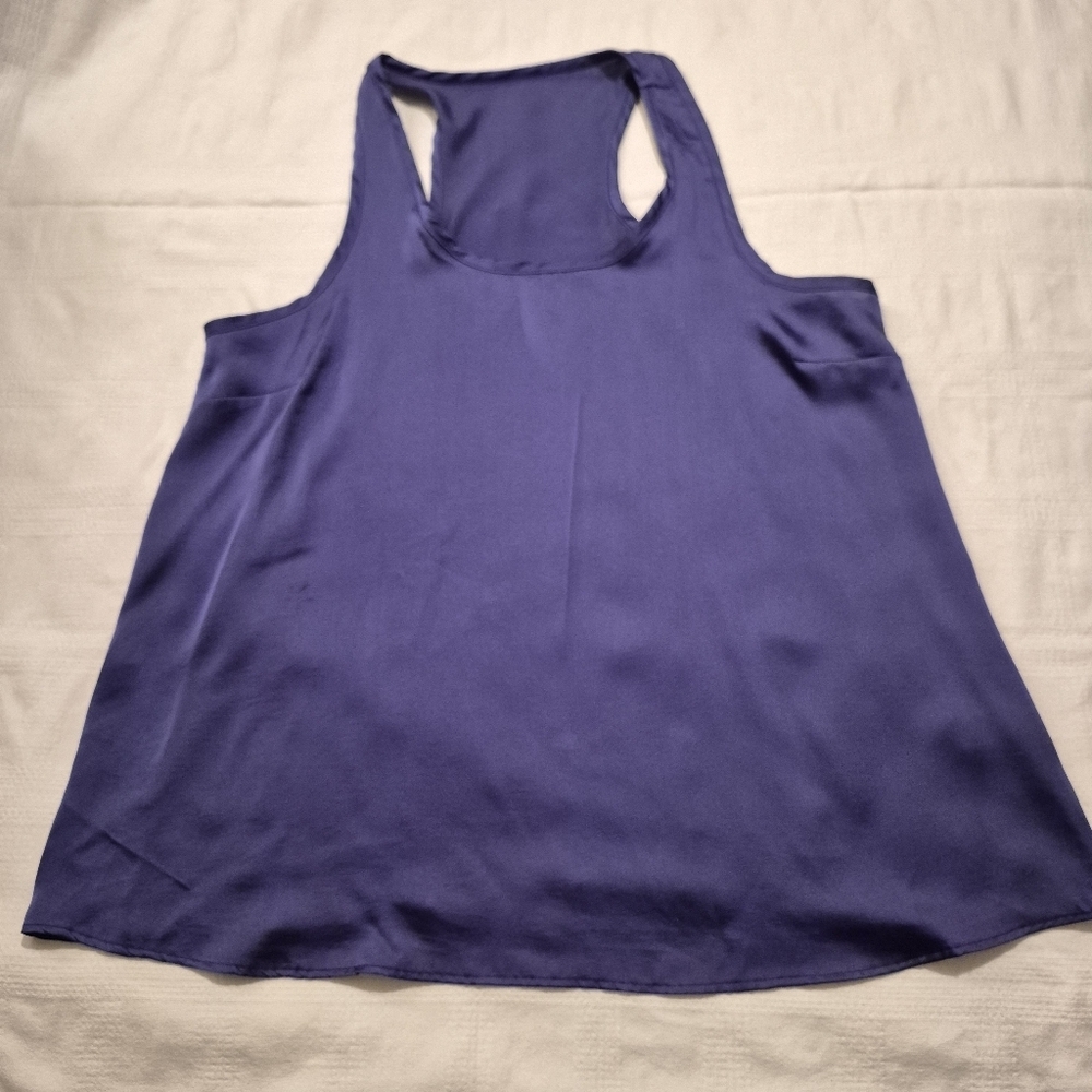 Vintage women's 3X purple tank top brand tag removed paper made IN USA tag